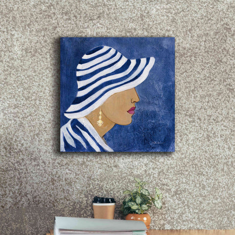 Image of Epic Art 'Lady with Hat I' by Silvia Vassileva, Canvas Wall Art,18 x 18