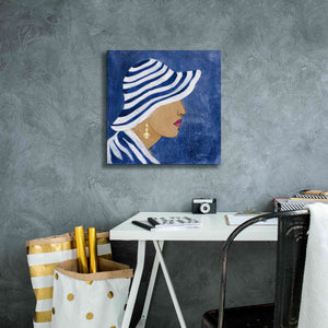 Epic Art 'Lady with Hat I' by Silvia Vassileva, Canvas Wall Art,18 x 18