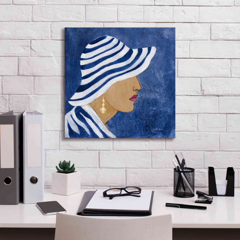 Image of Epic Art 'Lady with Hat I' by Silvia Vassileva, Canvas Wall Art,18 x 18