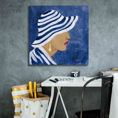 Image of Epic Art 'Lady with Hat I' by Silvia Vassileva, Canvas Wall Art,26 x 26