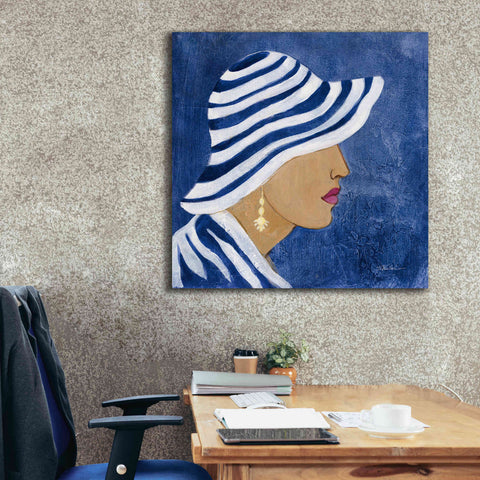 Image of Epic Art 'Lady with Hat I' by Silvia Vassileva, Canvas Wall Art,37 x 37