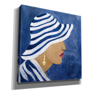 Epic Art 'Lady with Hat I' by Silvia Vassileva, Canvas Wall Art,12x12x1.1x0,18x18x1.1x0,26x26x1.74x0,37x37x1.74x0