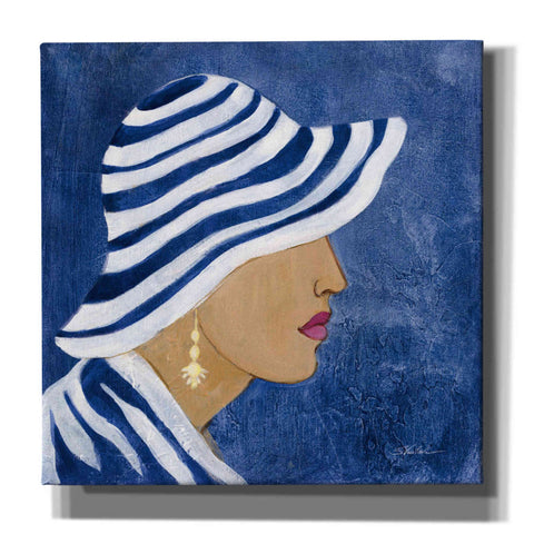 Image of Epic Art 'Lady with Hat I' by Silvia Vassileva, Canvas Wall Art,12x12x1.1x0,18x18x1.1x0,26x26x1.74x0,37x37x1.74x0