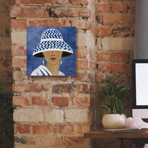 Image of Epic Art 'Lady with Hat II' by Silvia Vassileva, Canvas Wall Art,12 x 12