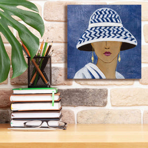 Epic Art 'Lady with Hat II' by Silvia Vassileva, Canvas Wall Art,12 x 12