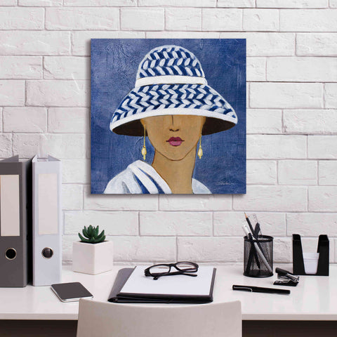 Image of Epic Art 'Lady with Hat II' by Silvia Vassileva, Canvas Wall Art,18 x 18