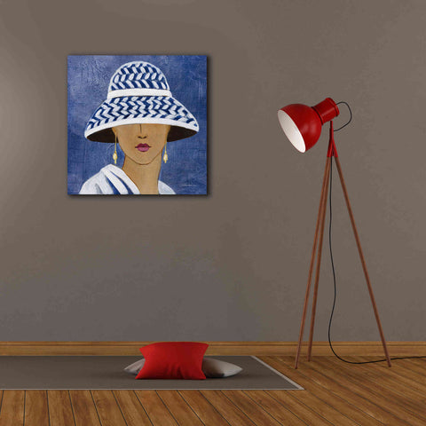 Image of Epic Art 'Lady with Hat II' by Silvia Vassileva, Canvas Wall Art,26 x 26