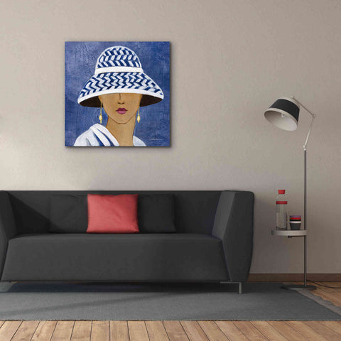Image of Epic Art 'Lady with Hat II' by Silvia Vassileva, Canvas Wall Art,37 x 37