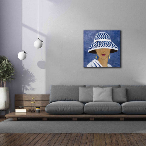 Image of Epic Art 'Lady with Hat II' by Silvia Vassileva, Canvas Wall Art,37 x 37