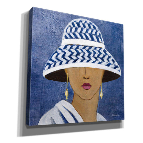 Image of Epic Art 'Lady with Hat II' by Silvia Vassileva, Canvas Wall Art,12x12x1.1x0,18x18x1.1x0,26x26x1.74x0,37x37x1.74x0