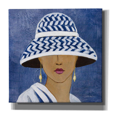 Image of Epic Art 'Lady with Hat II' by Silvia Vassileva, Canvas Wall Art,12x12x1.1x0,18x18x1.1x0,26x26x1.74x0,37x37x1.74x0