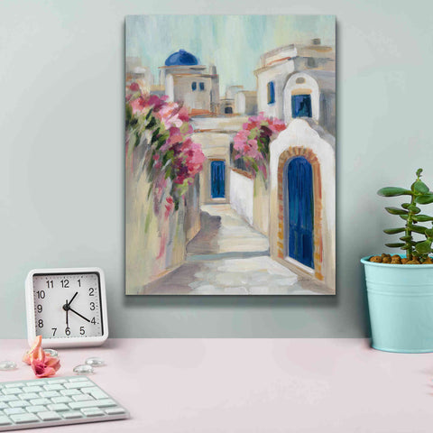 Image of Epic Art 'Santorini Street I' by Silvia Vassileva, Canvas Wall Art,12 x 16