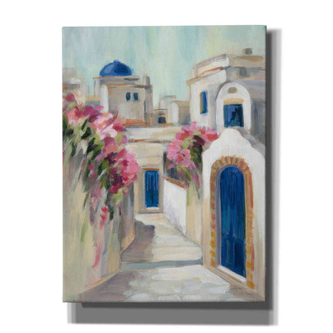 Image of Epic Art 'Santorini Street I' by Silvia Vassileva, Canvas Wall Art,12x16x1.1x0,20x24x1.1x0,26x30x1.74x0,40x54x1.74x0