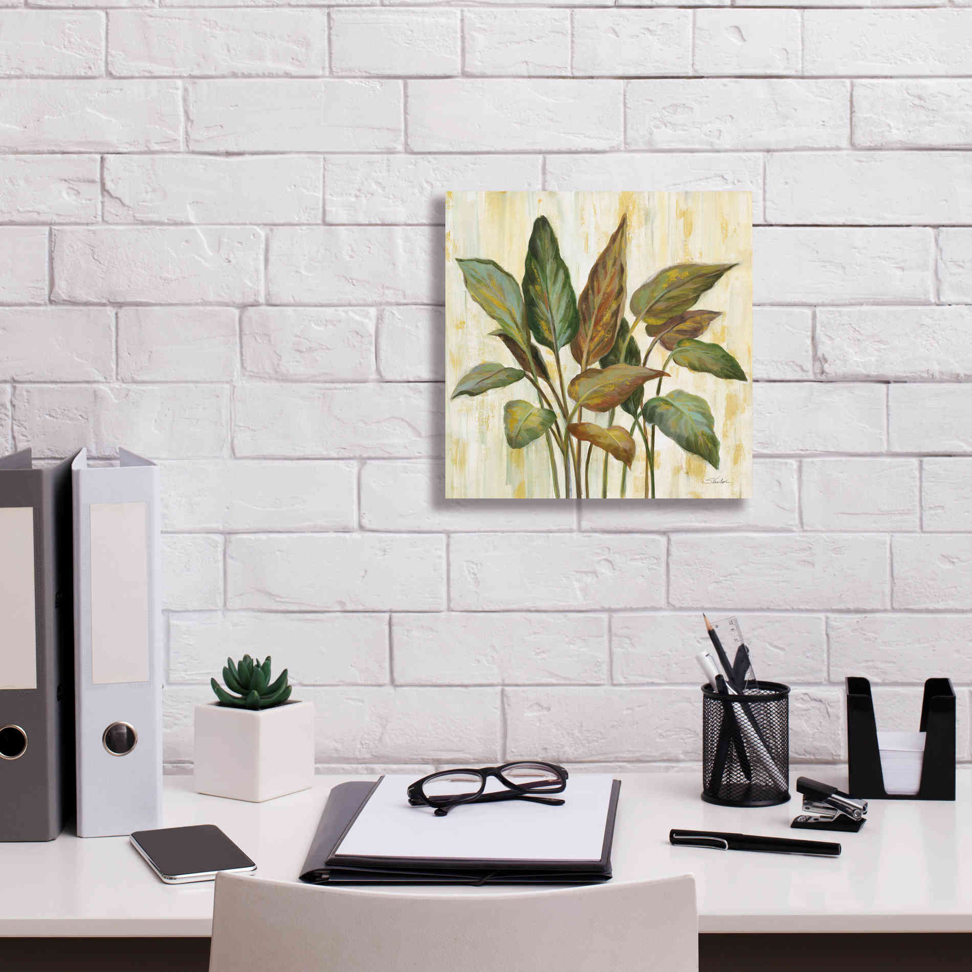 Epic Art 'Fall Greenhouse Leaves' by Silvia Vassileva, Canvas Wall Art,12 x 12