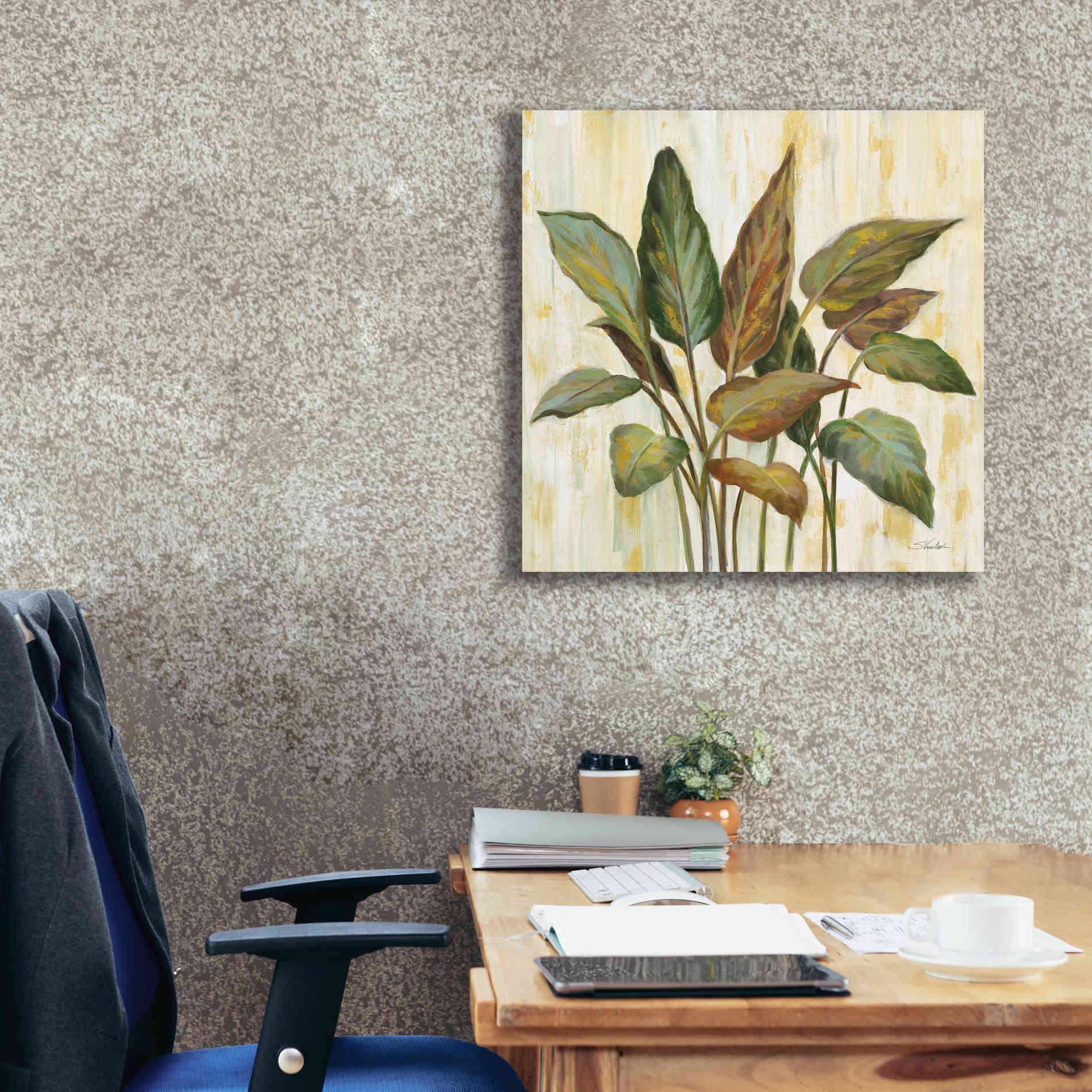 Epic Art 'Fall Greenhouse Leaves' by Silvia Vassileva, Canvas Wall Art,26 x 26