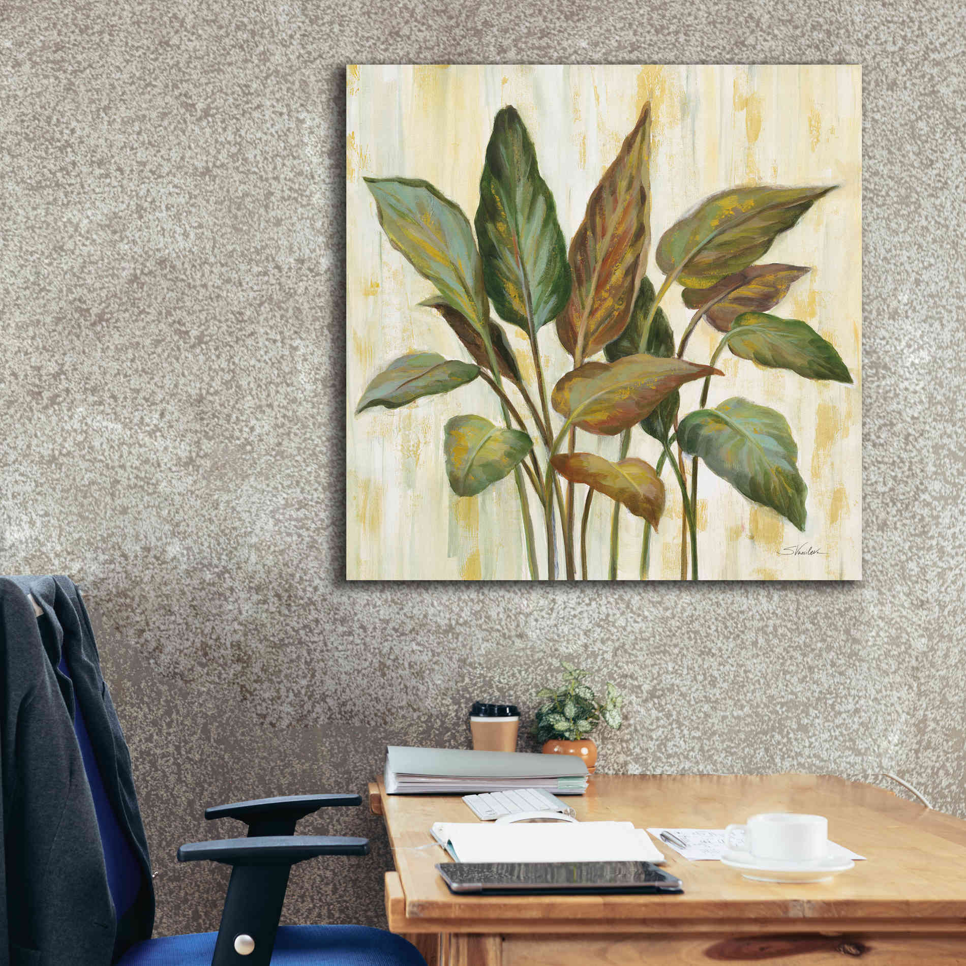 Epic Art 'Fall Greenhouse Leaves' by Silvia Vassileva, Canvas Wall Art,37 x 37