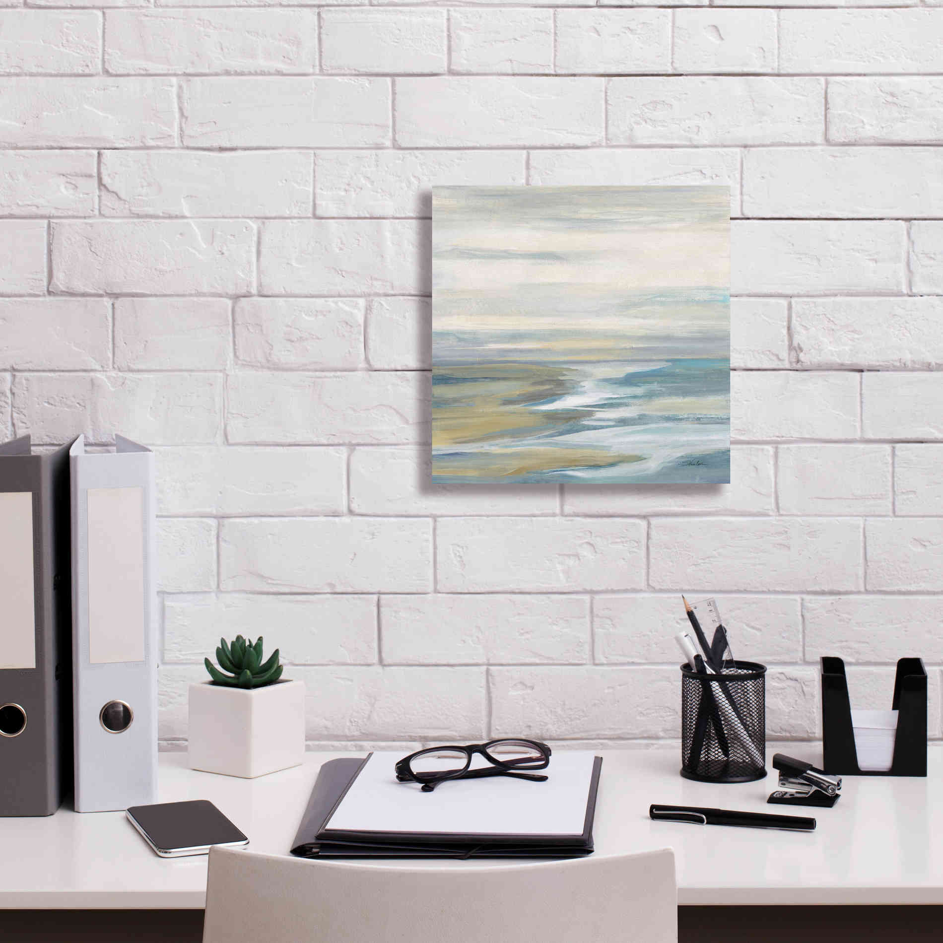 Epic Art 'Morning Sea Light' by Silvia Vassileva, Canvas Wall Art,12 x 12