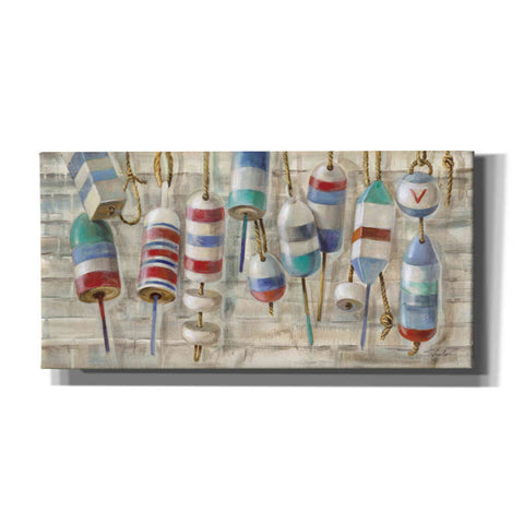 Image of Epic Art 'Summer Buoys' by Silvia Vassileva, Canvas Wall Art,24x12x1.1x0,40x20x1.74x0,60x30x1.74x0