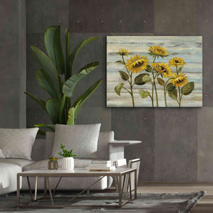 Epic Art 'Cottage Sunflowers' by Silvia Vassileva, Canvas Wall Art,54 x 40