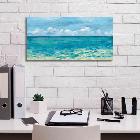 Image of Epic Art 'Caribbean Sea Reflections' by Silvia Vassileva, Canvas Wall Art,24 x 12