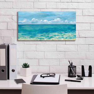 Epic Art 'Caribbean Sea Reflections' by Silvia Vassileva, Canvas Wall Art,24 x 12