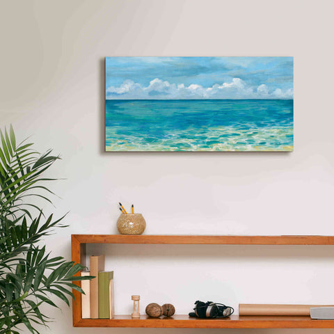 Image of Epic Art 'Caribbean Sea Reflections' by Silvia Vassileva, Canvas Wall Art,24 x 12