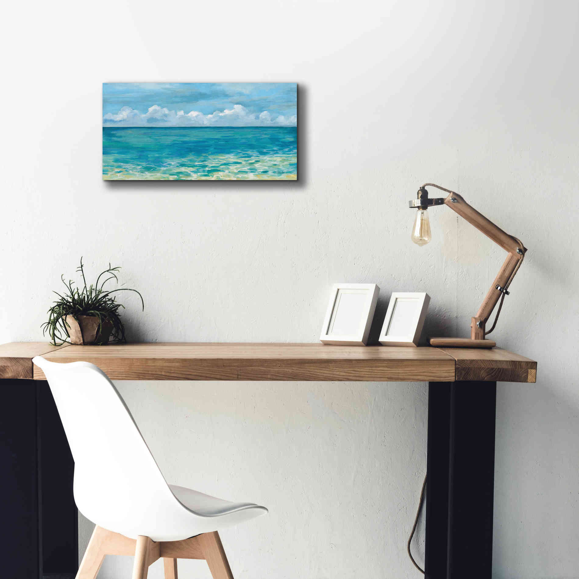 Epic Art 'Caribbean Sea Reflections' by Silvia Vassileva, Canvas Wall Art,24 x 12