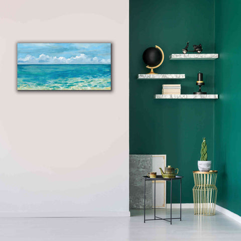 Image of Epic Art 'Caribbean Sea Reflections' by Silvia Vassileva, Canvas Wall Art,40 x 20
