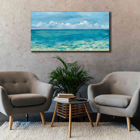 Image of Epic Art 'Caribbean Sea Reflections' by Silvia Vassileva, Canvas Wall Art,60 x 30