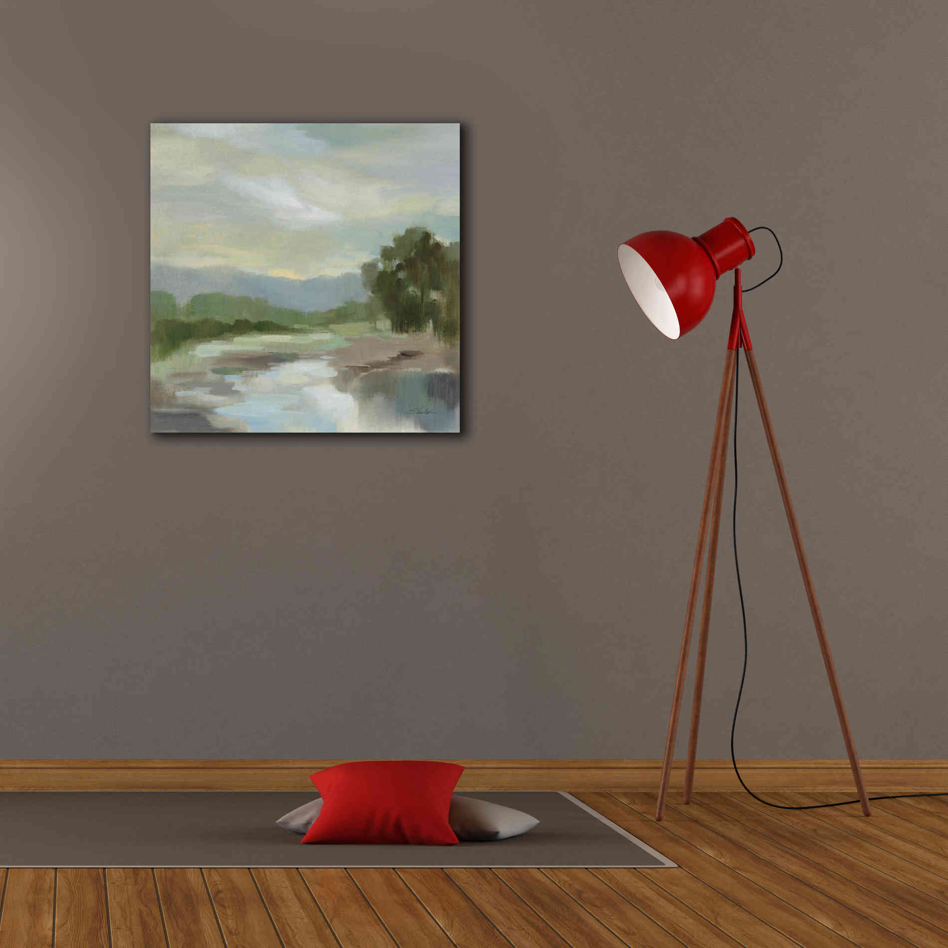 Epic Art 'Sage Lake' by Silvia Vassileva, Canvas Wall Art,26 x 26