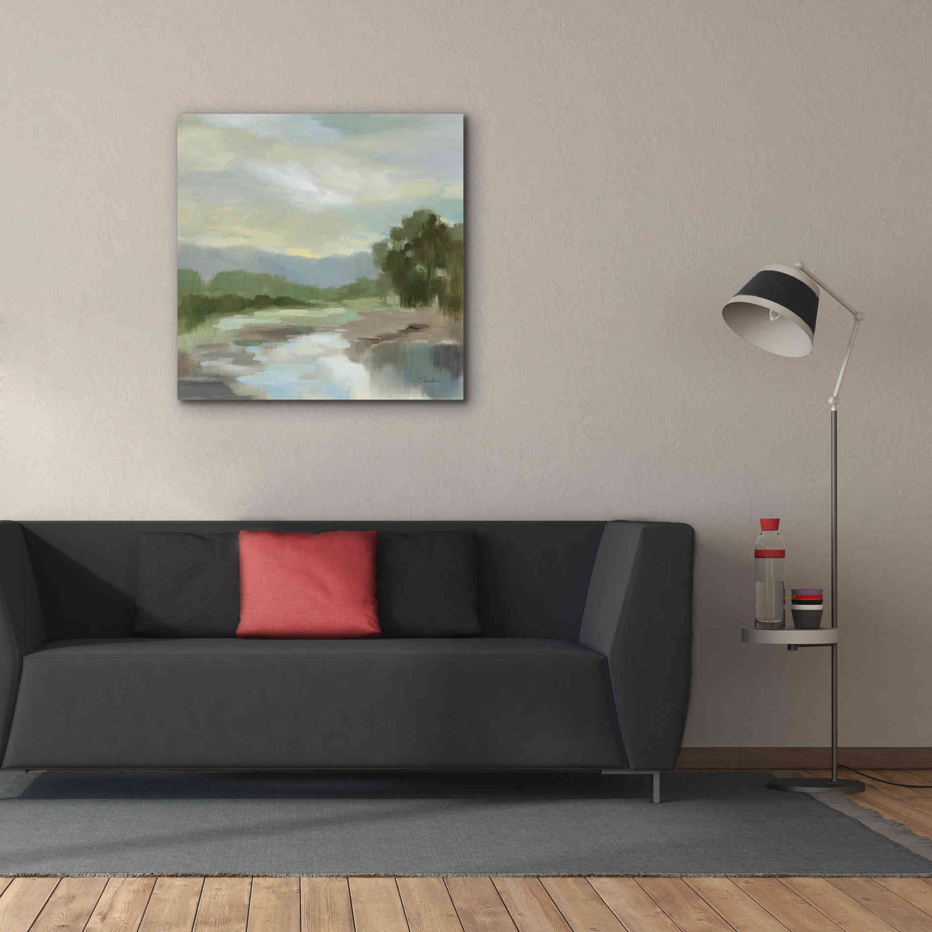 Epic Art 'Sage Lake' by Silvia Vassileva, Canvas Wall Art,37 x 37