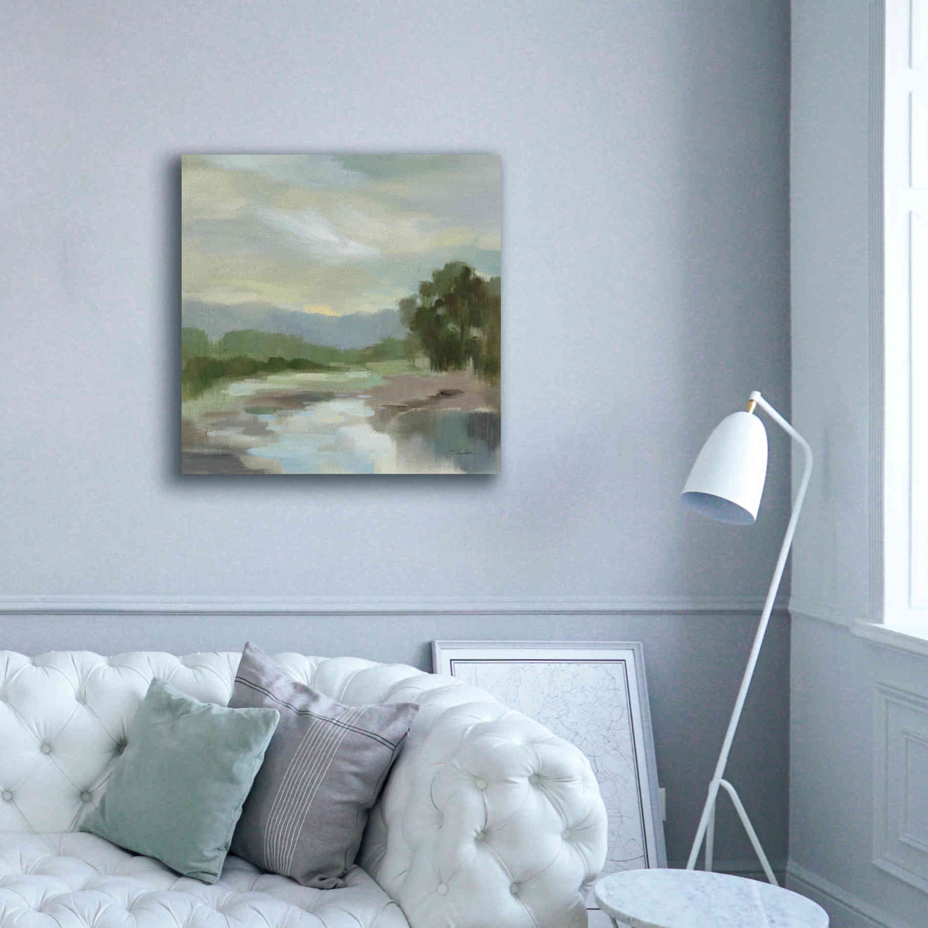 Epic Art 'Sage Lake' by Silvia Vassileva, Canvas Wall Art,37 x 37