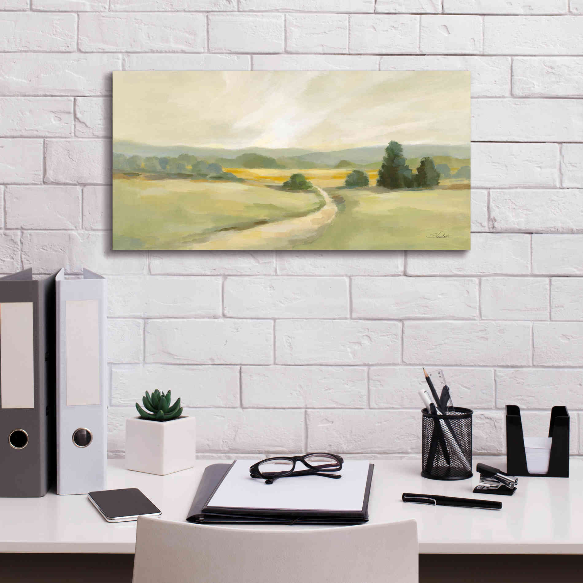 Epic Art 'Sage Hills' by Silvia Vassileva, Canvas Wall Art,24 x 12