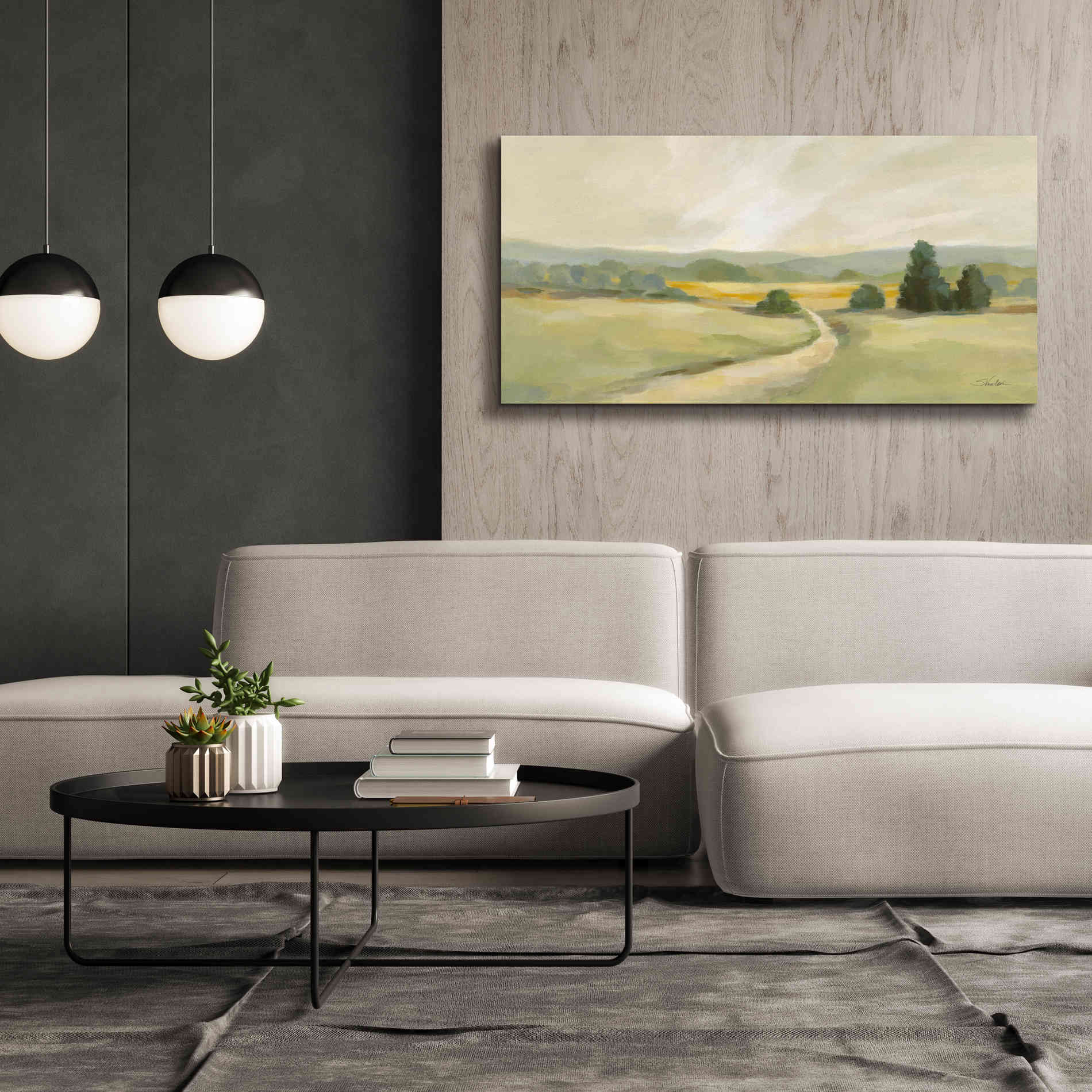 Epic Art 'Sage Hills' by Silvia Vassileva, Canvas Wall Art,60 x 30