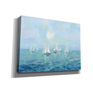 Epic Art 'Boats in the Haze' by Silvia Vassileva, Canvas Wall Art,16x12x1.1x0,26x18x1.1x0,34x26x1.74x0,54x40x1.74x0