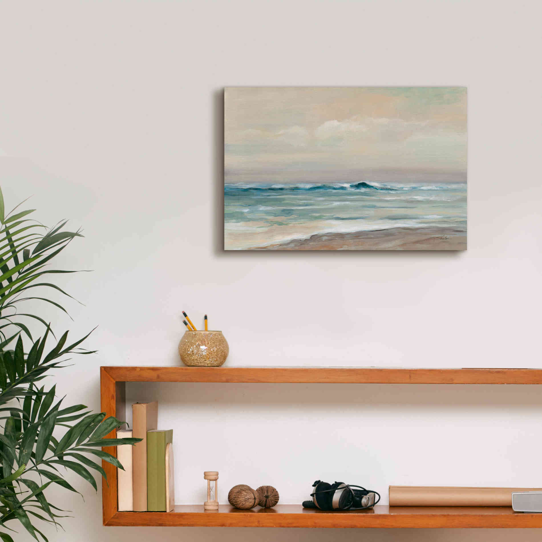 Epic Art 'Whispering Wave 2' by Silvia Vassileva, Canvas Wall Art,18 x 12