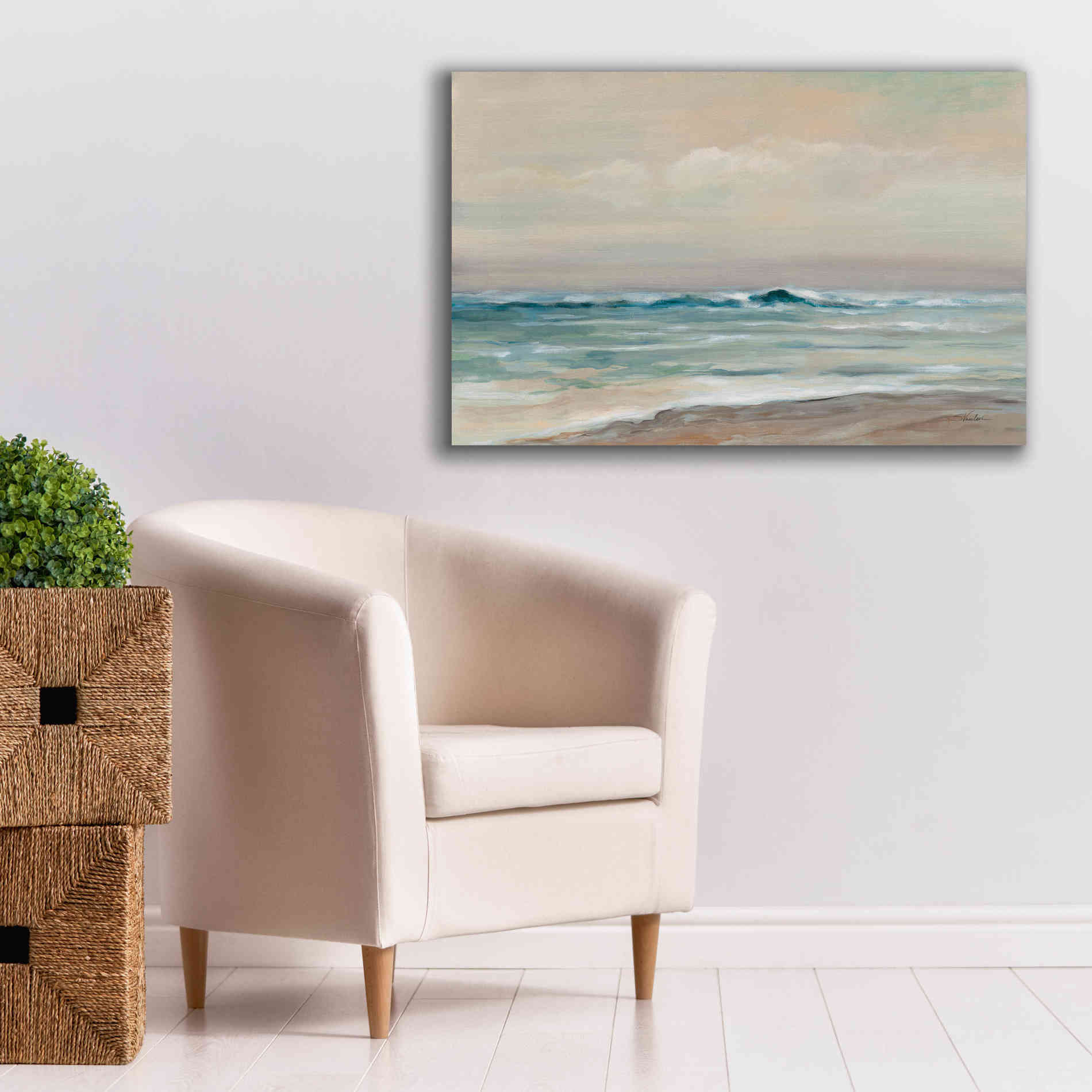 Epic Art 'Whispering Wave 2' by Silvia Vassileva, Canvas Wall Art,40 x 26