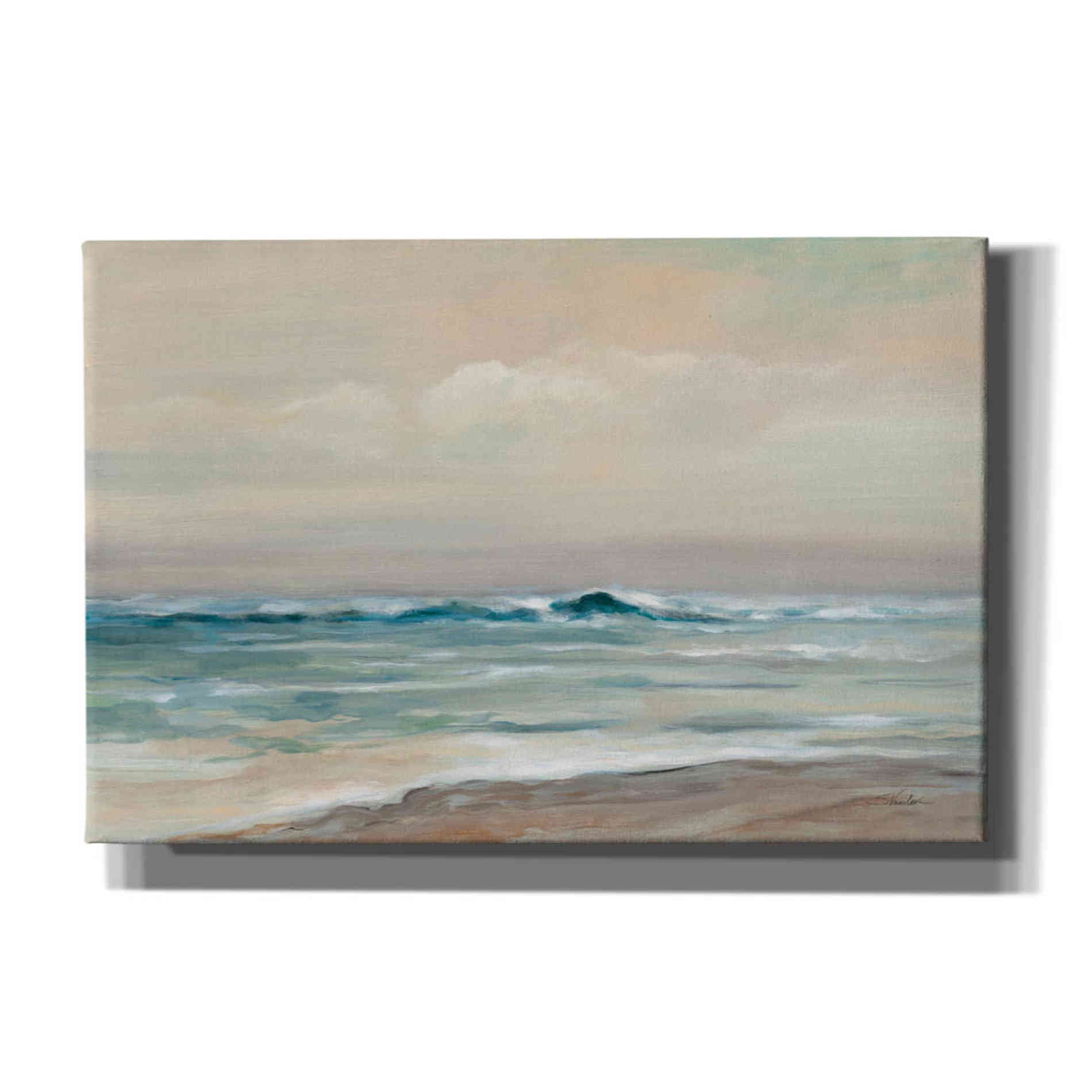 Epic Art 'Whispering Wave 2' by Silvia Vassileva, Canvas Wall Art,18x12x1.1x0,26x18x1.1x0,40x26x1.74x0,60x40x1.74x0