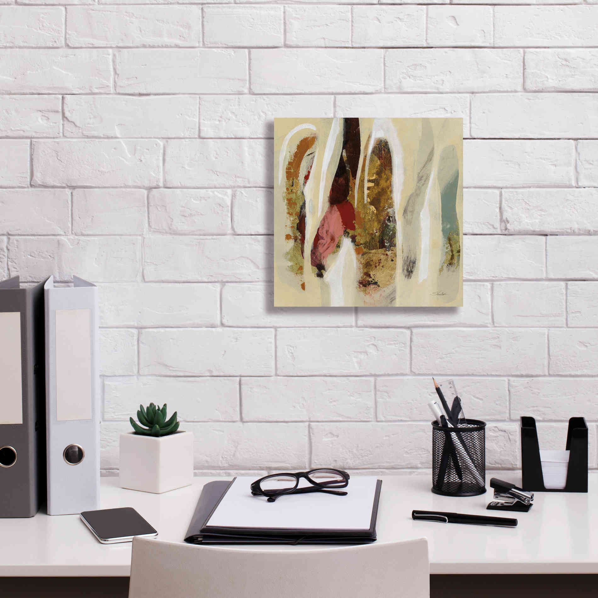 Epic Art 'Terracotta Tile I' by Silvia Vassileva, Canvas Wall Art,12 x 12