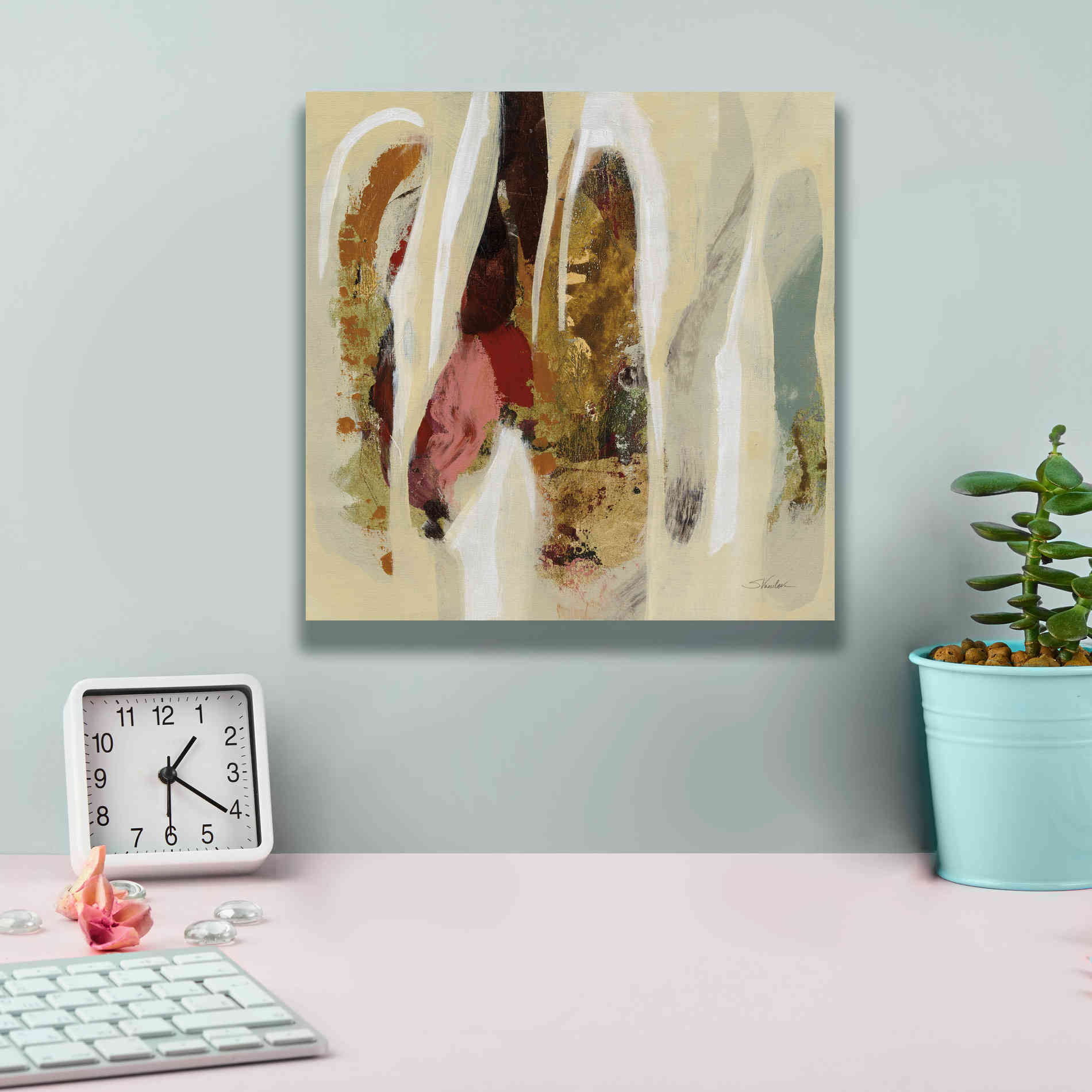 Epic Art 'Terracotta Tile I' by Silvia Vassileva, Canvas Wall Art,12 x 12