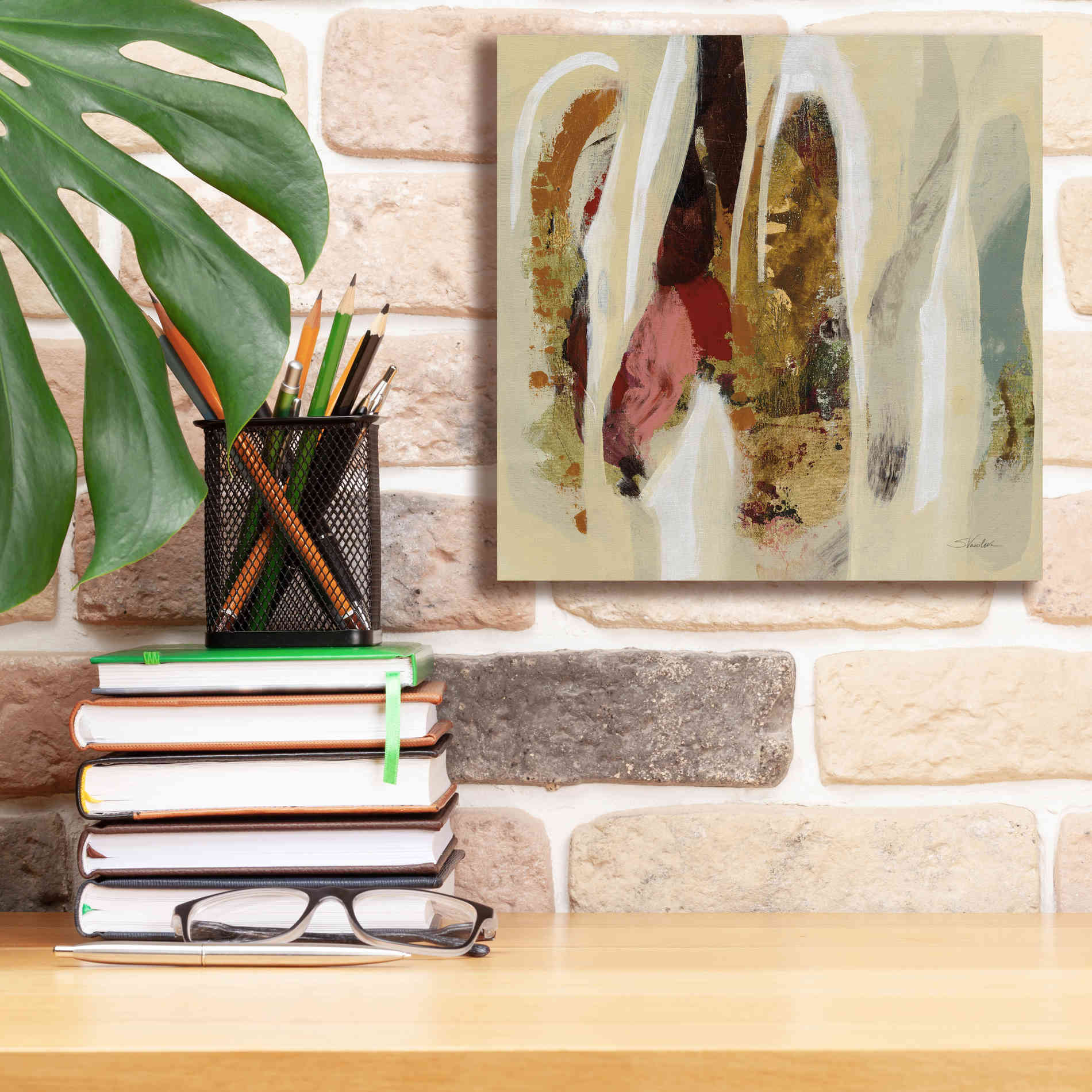 Epic Art 'Terracotta Tile I' by Silvia Vassileva, Canvas Wall Art,12 x 12