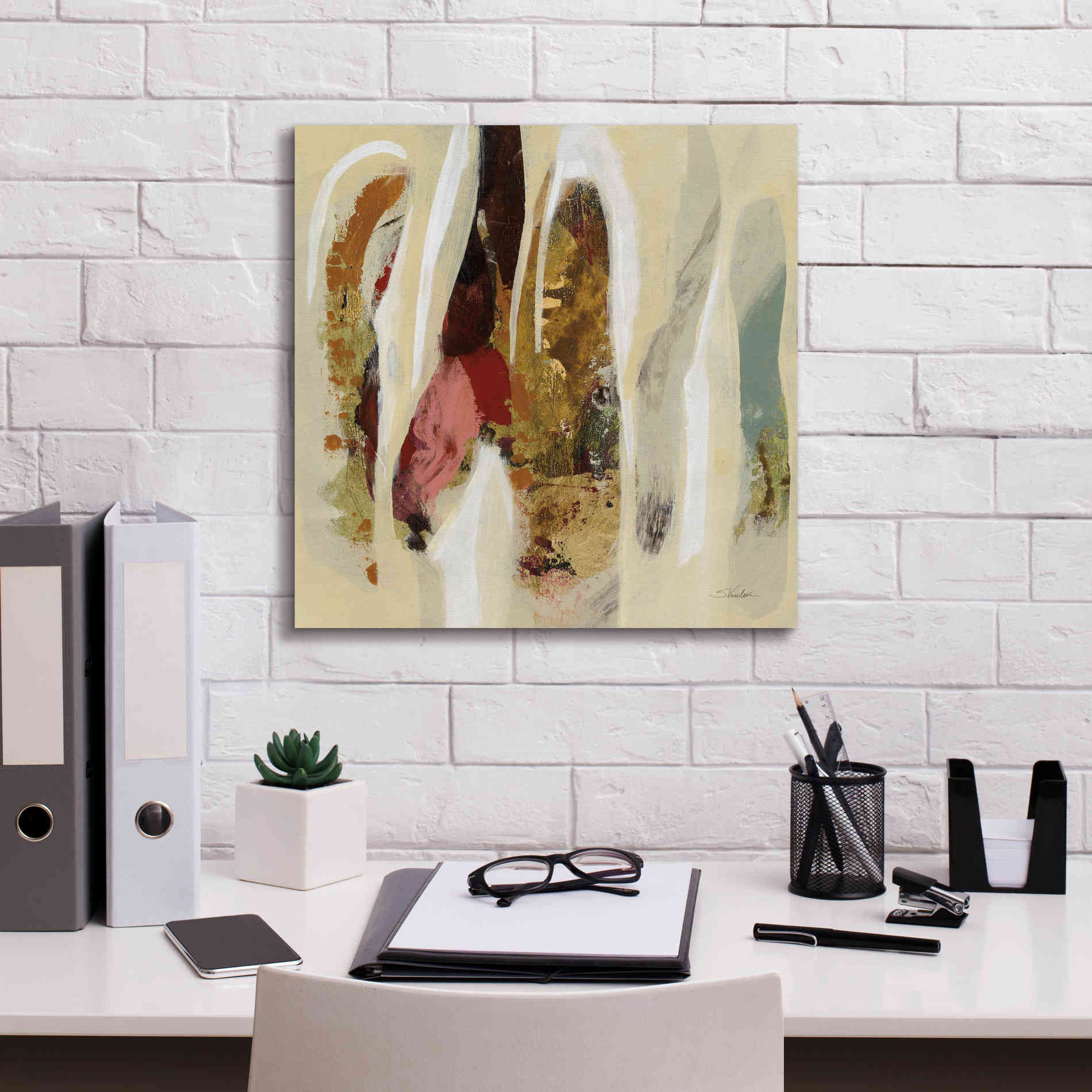 Epic Art 'Terracotta Tile I' by Silvia Vassileva, Canvas Wall Art,18 x 18