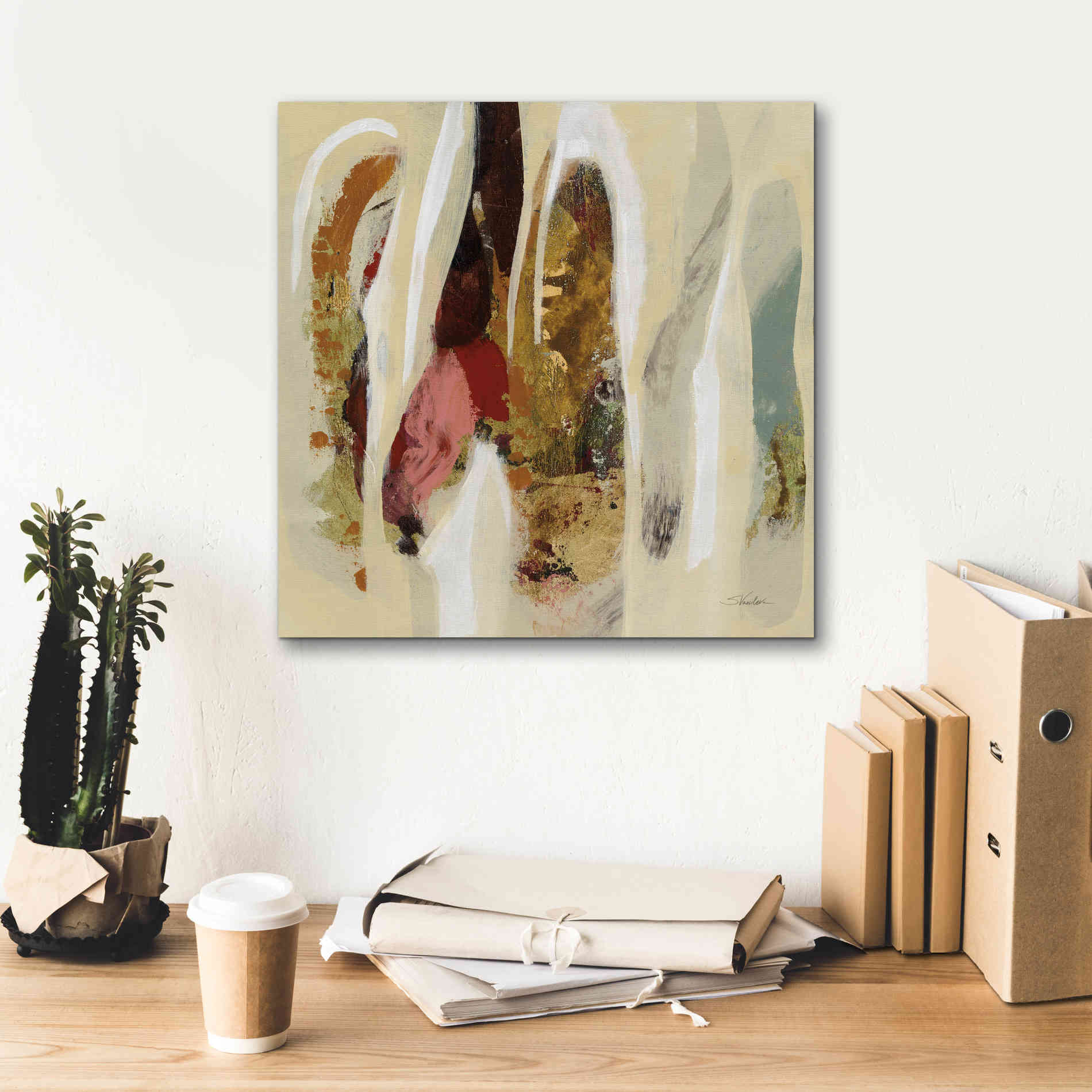 Epic Art 'Terracotta Tile I' by Silvia Vassileva, Canvas Wall Art,18 x 18