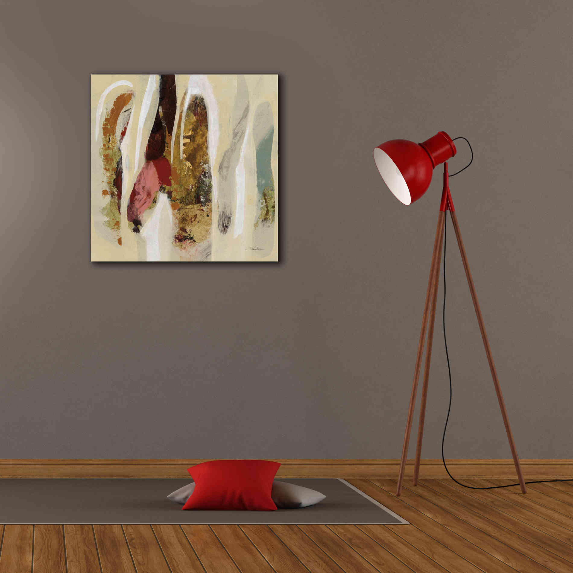 Epic Art 'Terracotta Tile I' by Silvia Vassileva, Canvas Wall Art,26 x 26