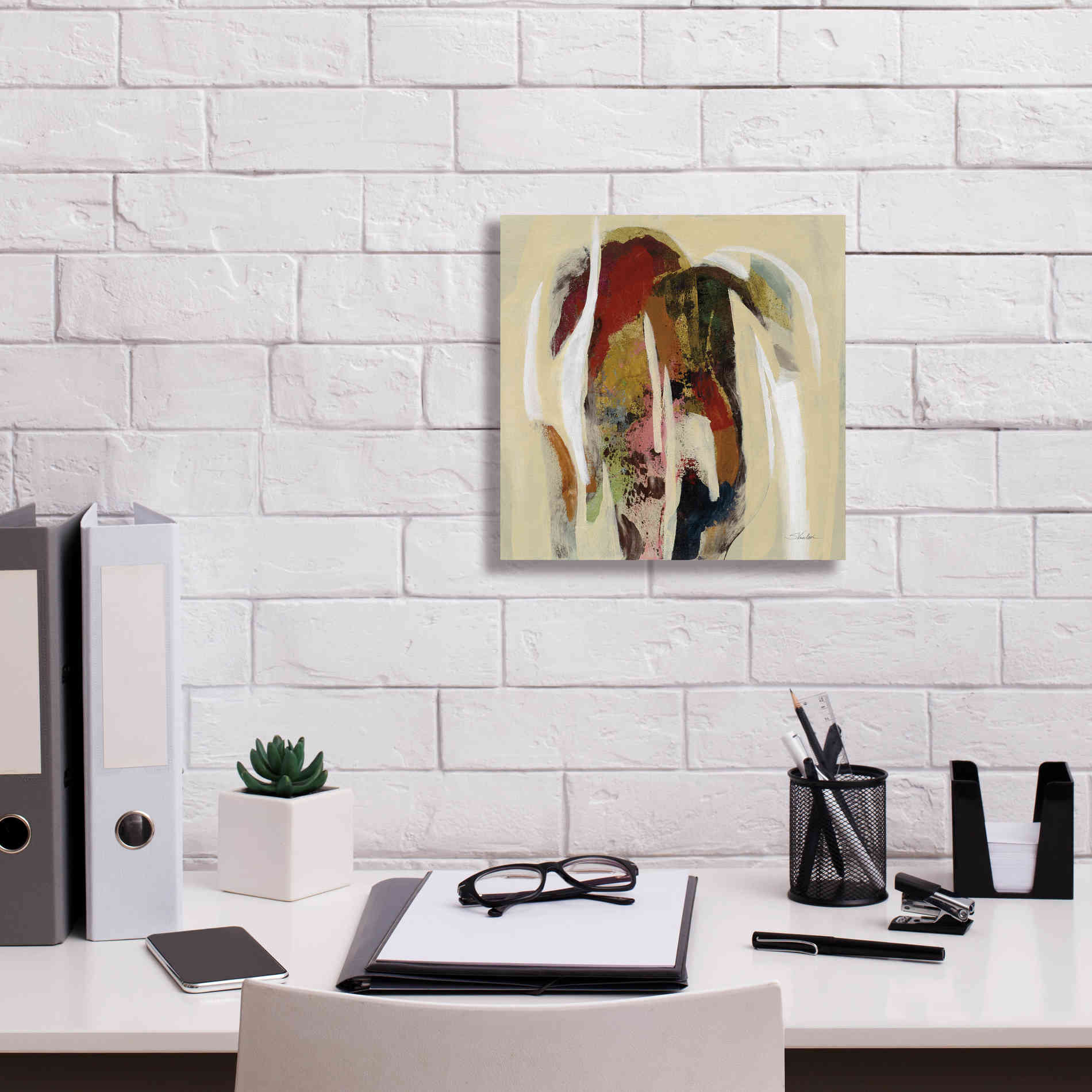 Epic Art 'Terracotta Tile II' by Silvia Vassileva, Canvas Wall Art,12 x 12