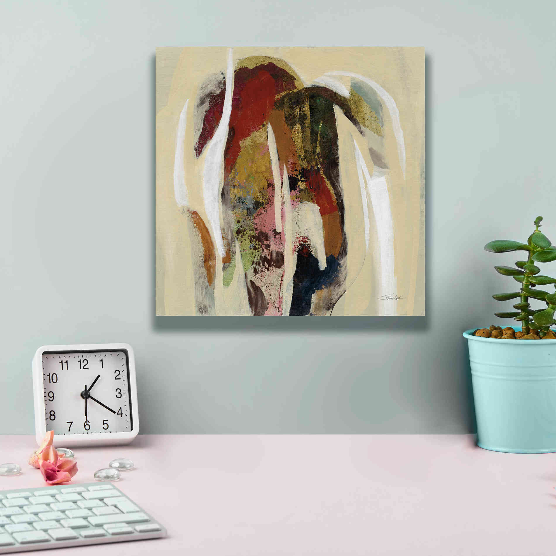 Epic Art 'Terracotta Tile II' by Silvia Vassileva, Canvas Wall Art,12 x 12