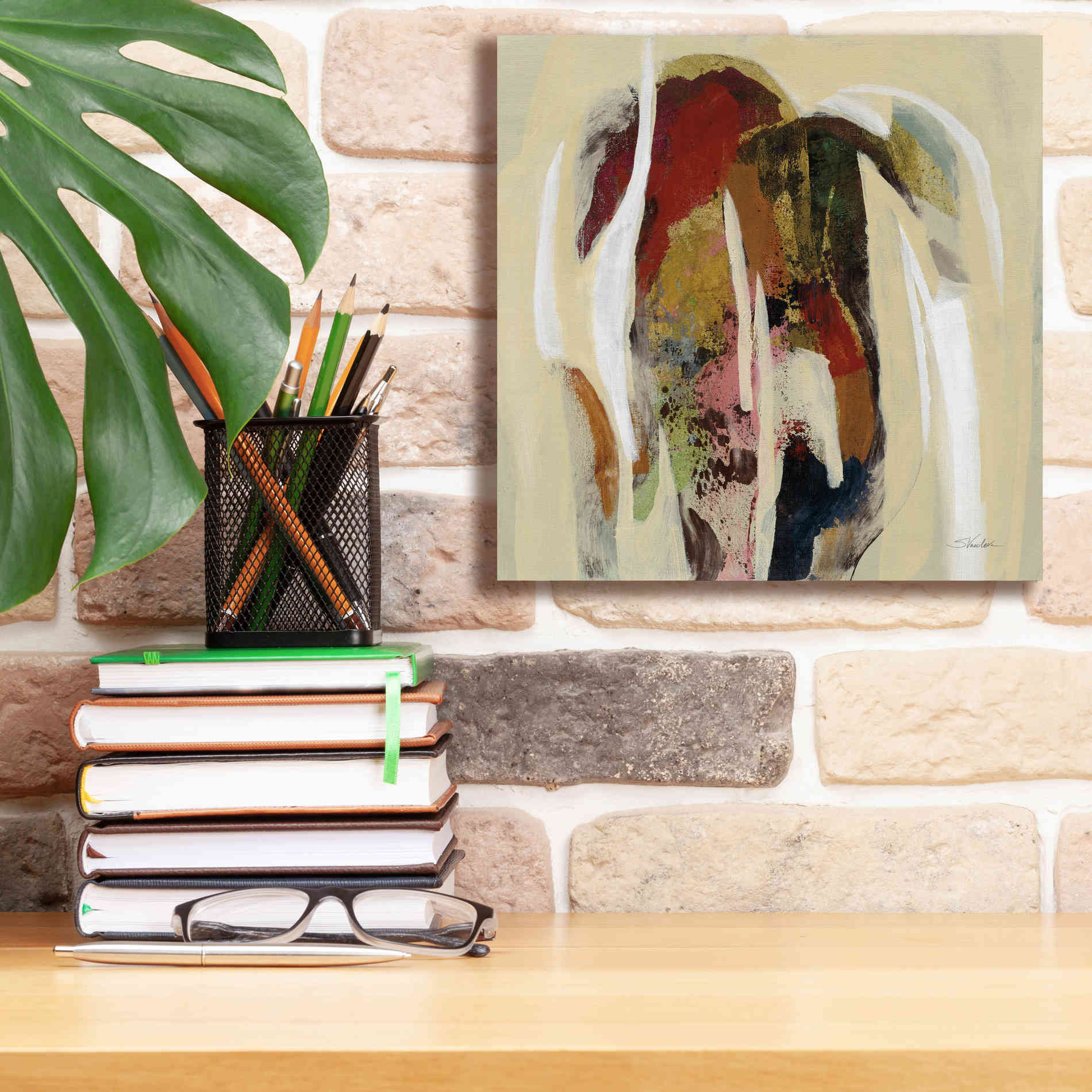 Epic Art 'Terracotta Tile II' by Silvia Vassileva, Canvas Wall Art,12 x 12