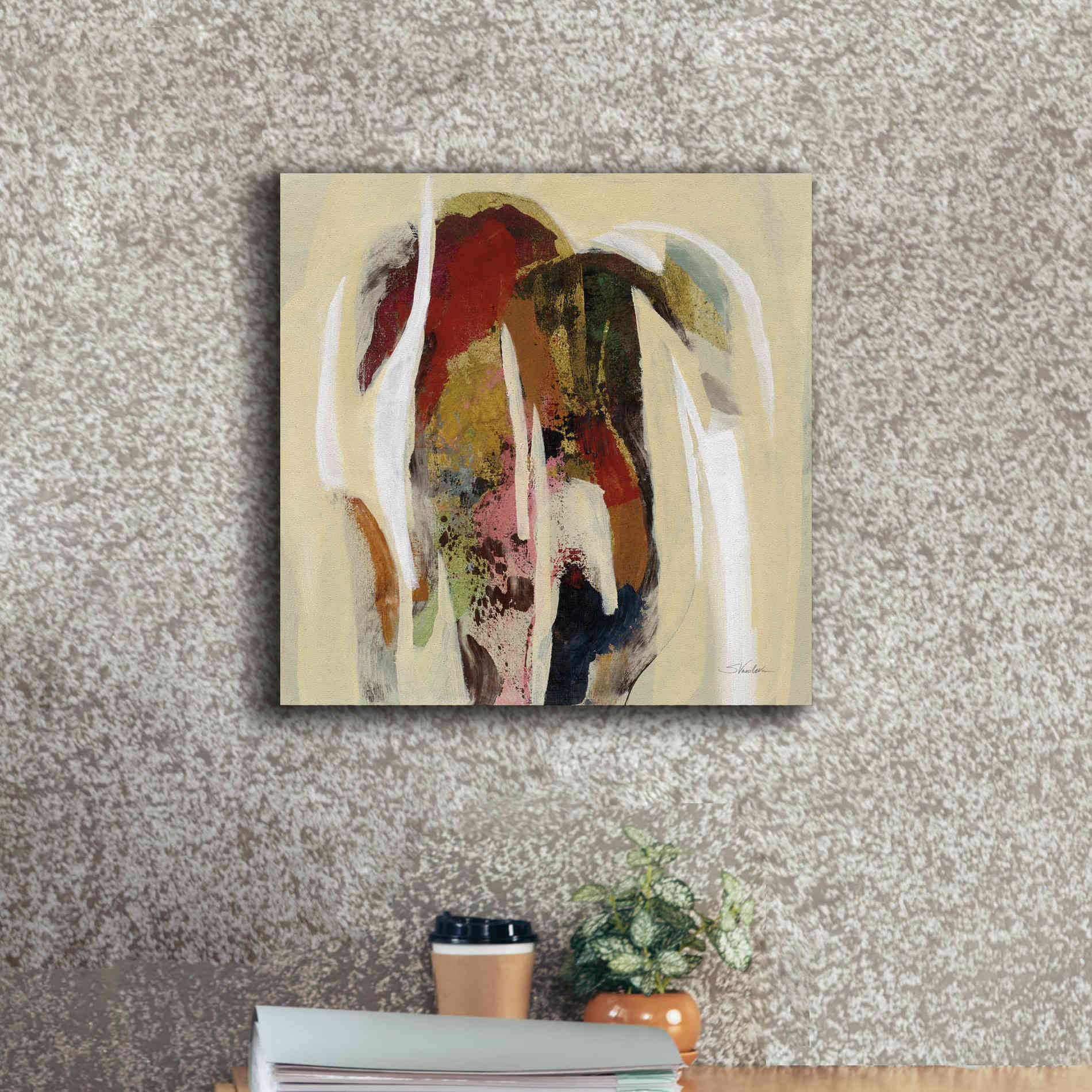 Epic Art 'Terracotta Tile II' by Silvia Vassileva, Canvas Wall Art,18 x 18