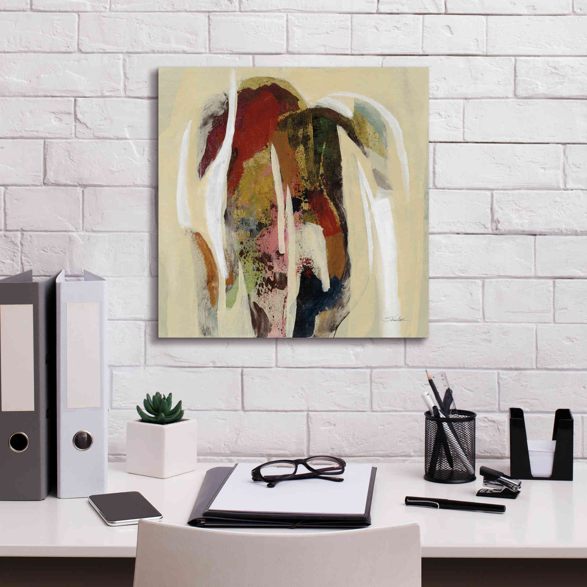 Epic Art 'Terracotta Tile II' by Silvia Vassileva, Canvas Wall Art,18 x 18