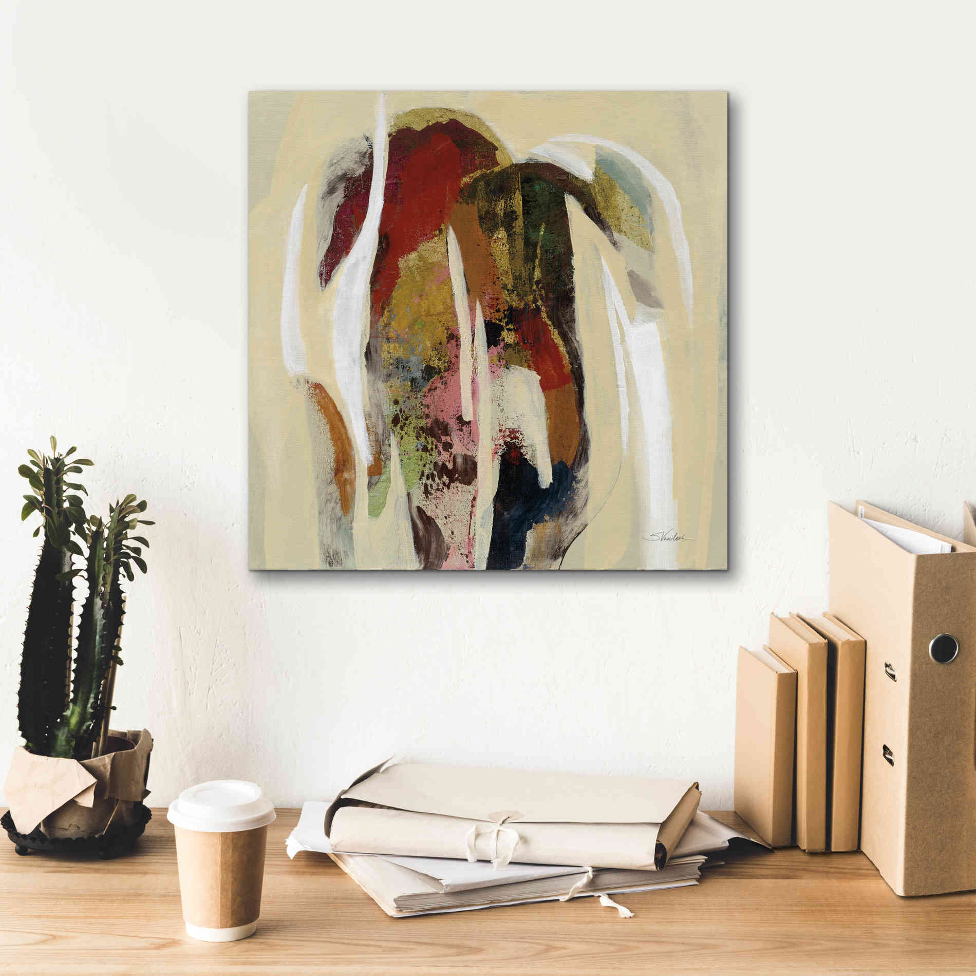 Epic Art 'Terracotta Tile II' by Silvia Vassileva, Canvas Wall Art,18 x 18